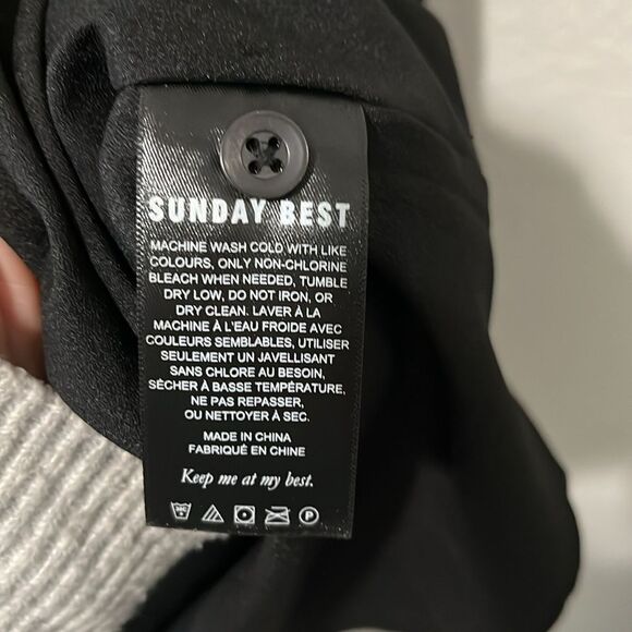 ARITZIA Sunday Best Black Polka Dot Mini Dress, Size M - Picture 7 of 8